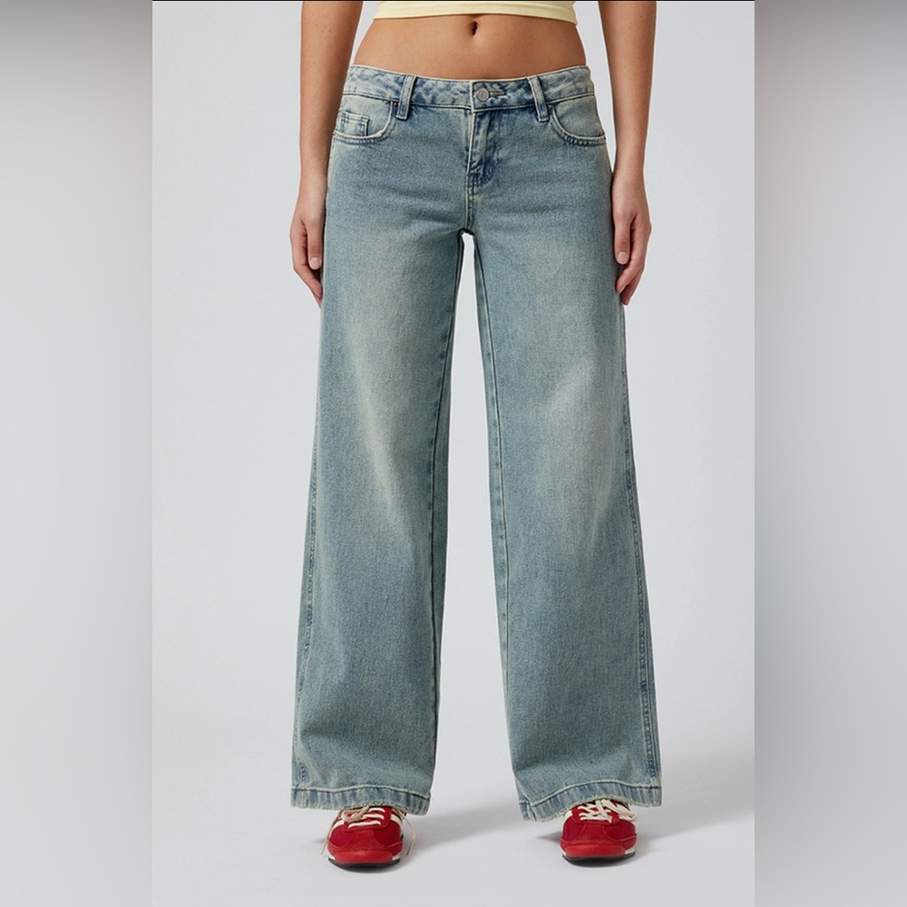 PacSun size 25 Casey Low-Rise Baggy Jeans in Olivia wash.